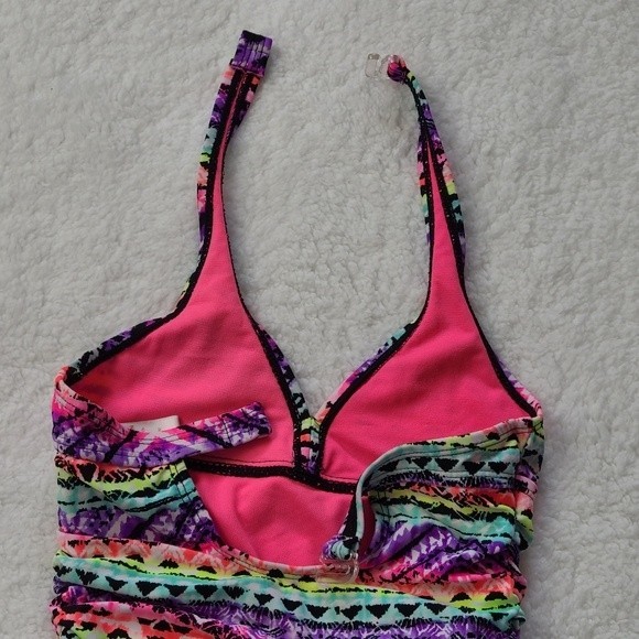 Wonder Nation Girls Sz 6 - 6X Halter One Piece Swimsuit - Picture 6 of 7